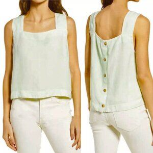 Madewell Sunside Button-Back Top: Earth-Dyed Edition